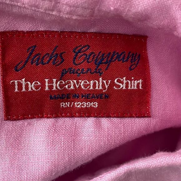 Jachs Company Pink Linen Heavenly Button Front Shirt XS - Picture 3 of 6
